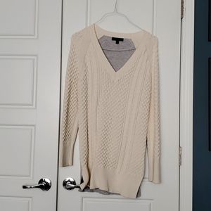 BR two tone sweater
